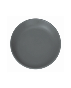 Plato Reutilizable Talco 20,8cm Gris Antracita PP+Mineral ***OFERTA DTO NO ACUMULABLE