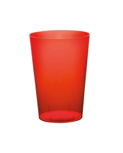 Vaso Reutilizable Rojo 20cl Poliestireno ***OFERTA DTO NO ACUMULABLE