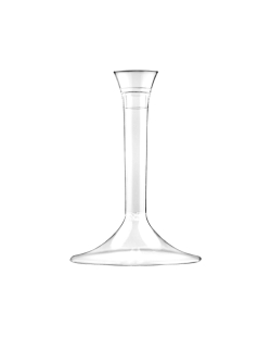 Pie Para Copa Reutilizable Transparente 9X6.5cm Poliestireno ***OFERTA DTO NO ACUMULABLE