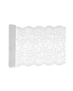 Camino Mesa Encaje Blanco 18cm X 3m Poliester ***OFERTA DTO NO ACUMULABLE