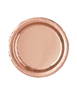 Platos 22,8cm Foil Rosa Oro