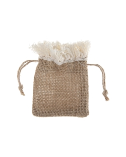 Bolsas Natural 7.5X10cm Yute Y Poliester ***OFERTA DTO NO ACUMULABLE