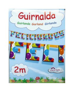 GUIRNALDA FELICIDADES GLOBOS