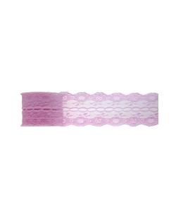 Cinta Encaje Rosa 50mm X 3m Poliester ***OFERTA DTO NO ACUMULABLE