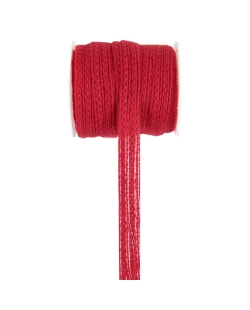 Cinta Rojo 10mm X 5m Algodon ***OFERTA DTO NO ACUMULABLE
