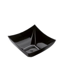 Cuenco Reutilizable Degustacion Cuadrado Negra 9cl Poliestireno ***OFERTA DTO NO ACUMULABLE