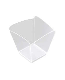 Cuenco Reutilizable Degustacion Ondulada Transparente 9.5cl Poliestireno ***OFERTA DTO NO ACUMULABLE