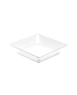 Plato Reutilizable Cuadr. Degustacion Blanca 6.5X6.5cm Poliestireno ***OFERTA DTO NO ACUMULABLE