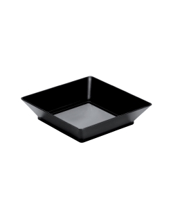 Plato Reutilizable Cuadr. Degustacion Negra 6.5X6.5cm Poliestireno ***OFERTA DTO NO ACUMULABLE