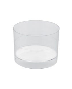 Vaso Reutilizable Bajo Transparente 6cl Poliestireno ***OFERTA DTO NO ACUMULABLE