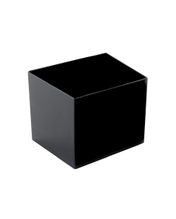 Cuenco Reutilizable Degustacion Cubico Negro 6cl Poliestireno ***OFERTA DTO NO ACUMULABLE