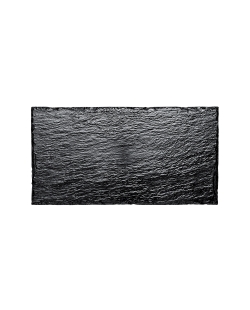 Plato Reutilizable Estilo Pizarra Negro 30X16cm Poliestireno ***OFERTA DTO NO ACUMULABLE