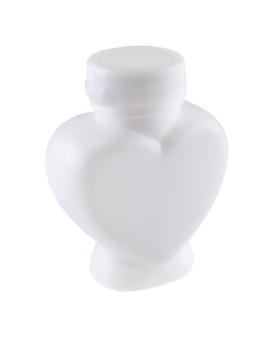 Pompero Corazon Blanco 4 X 5.5cm Jabon Y Plastico ***OFERTA DTO NO ACUMULABLE