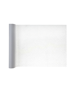 Camino Mesa Puntos Blanco 30cm X 5m Tej.No Tejido Poliester ***OFERTA DTO NO ACUMULABLE