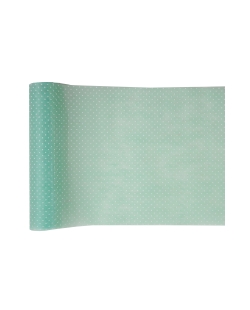 Camino Mesa Puntos Verde 30cm X 5m Tej.No Tejido Poliester ***OFERTA DTO NO ACUMULABLE