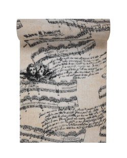 Camino Mesa Musica Romantica 28cm X 3m Algodon ***OFERTA DTO NO ACUMULABLE