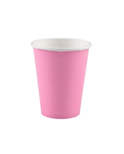 Vasos 266ml Papel Nuevo Rosa 