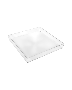 Bandeja Reutilizable 30X30cm Transparente Material SAN ***OFERTA DTO NO ACUMULABLE