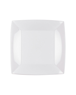Plato Reutilizable 23cm Blanco Polipropileno ***OFERTA DTO NO ACUMULABLE