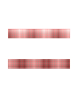 Mantel Plastico Cuadros Rojo 1,37X2,13m