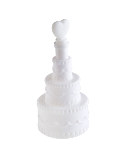 Pompero Tarta Boda Blanco 3X7.5cm Jabon Y Plast. ***OFERTA DTO NO ACUMULABLE