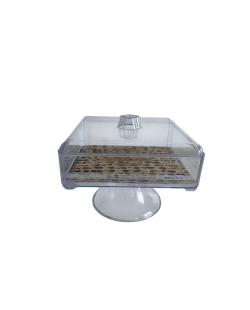 BANDEJA STAND CON TAPA 20,5 x 20,5cm CON BASE ***OFERTA DTO NO ACUMULABLE