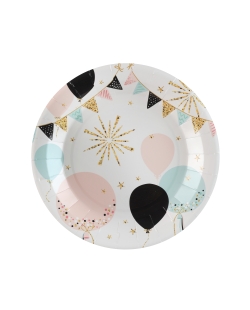 Platos Cumple Purpur. 22.5cm Carton ***OFERTA DTO NO ACUMULABLE