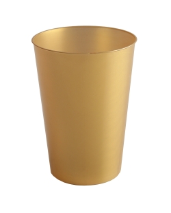 Vaso Reutilizable Dorado 20cl Poliestireno ***OFERTA DTO NO ACUMULABLE