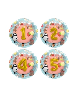 Forma Numeros Animales 3D 1-5 56cm