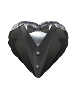 18 Forma Corazon Traje Novio 45cm