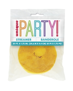 Serpentina Crepe Amarillo 24,7m Papel