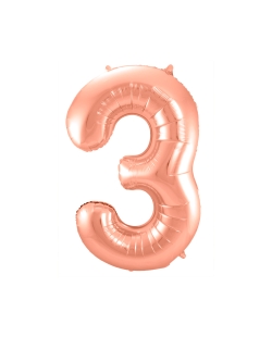 Forma Numero 3 Oro Rosa 86cm ***OFERTA DTO NO ACUMULABLE