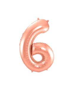 Forma Numero 6 Oro Rosa 86cm ***OFERTA DTO NO ACUMULABLE