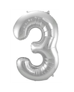 Forma Numero 3 Plata 86cm ***OFERTA DTO NO ACUMULABLE
