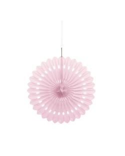 Deco Abanico Tisu Rosa Pastel 40,6cm
