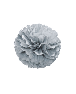 Deco Pom Pom Tisu Plata 40,6cm