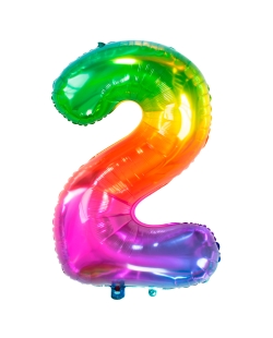 Forma Numero 2 Arcoiris Gominola 86cm ***OFERTA DTO NO ACUMULABLE