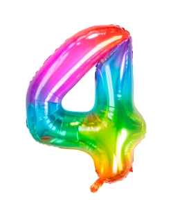 Forma Numero 4 Arcoiris Gominola 86cm ***OFERTA DTO NO ACUMULABLE