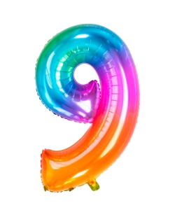 Forma Numero 9 Arcoiris Gominola 86cm ***OFERTA DTO NO ACUMULABLE