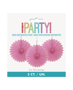 Deco Abanico Tisu Fucsia 15,2cm