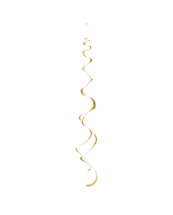 Deco Colgante Espiral Oro 66cm