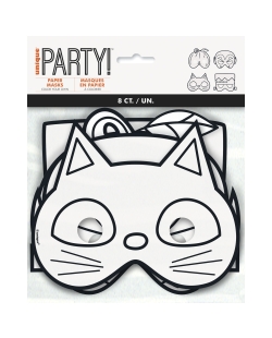 Manualidad Colorea Tu Mascara Halloween Papel