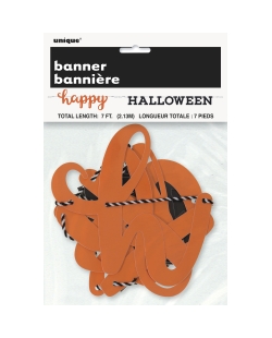 Guirnalda Happy Halloween Naranja Y Negro