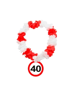 Collar Hawaiano Señal Trafico Nº 40 Plastico