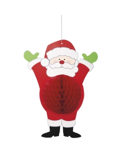 Deco Colgante Nido Abeja Santa 35,6cm