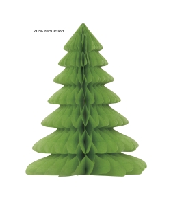 Centro Mesa Nido Abeja Arbol Navidad 30,5cm