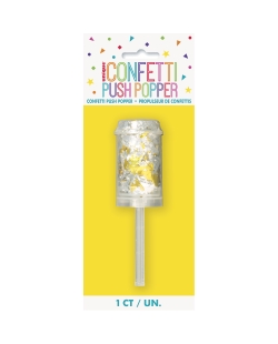 Cañon Confeti Foil Oro/Plata