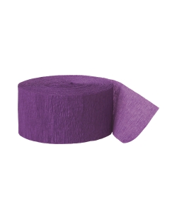 Serpentina Crepe morado 24,7m Papel