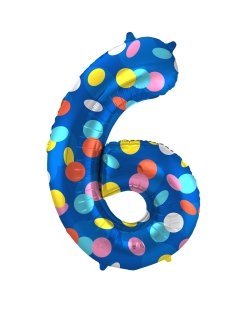Forma Numero 6 Puntos Color 86cm 