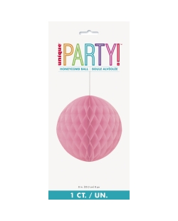 Deco Bola Nido Abeja Fucsia 20,3cm